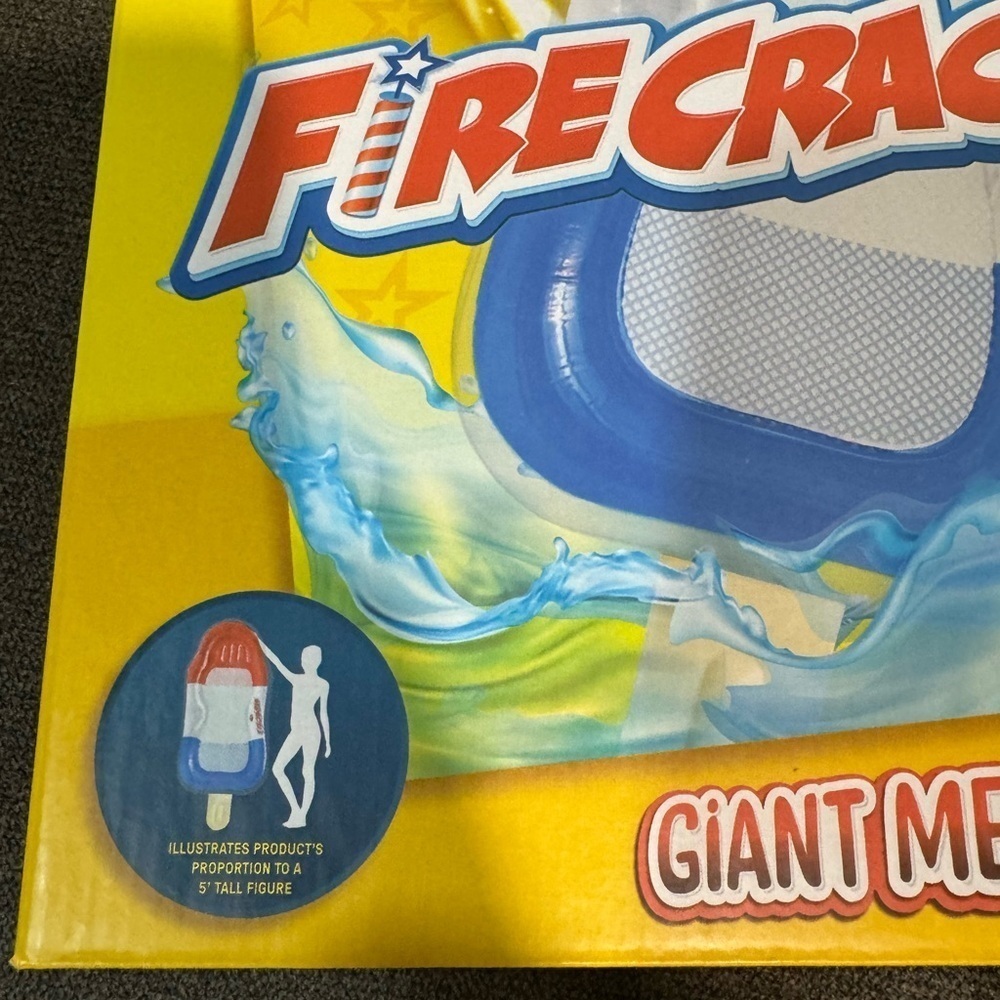 Firecracker giant Popsicle Lounge pool float - Picture 5 of 9